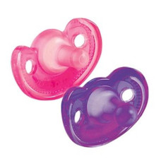THE FIRST YEARS Gumdrop Infant Pacifier 2Pk, Pink/Purple